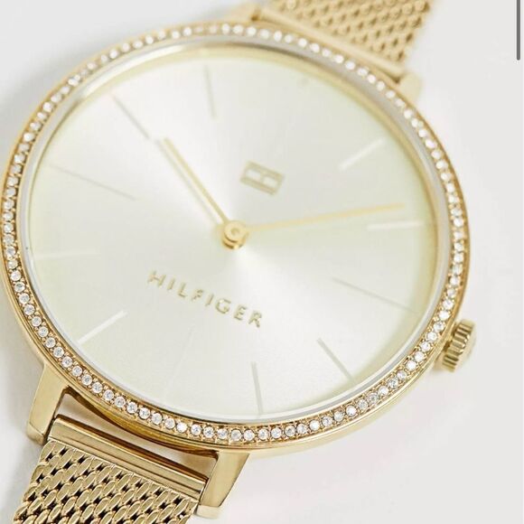 NWOB Tommy Hilfiger rose gold mesh strap watch - Picture 1 of 7